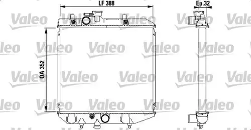 воден радиатор VALEO 731853