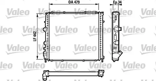 воден радиатор VALEO 731910