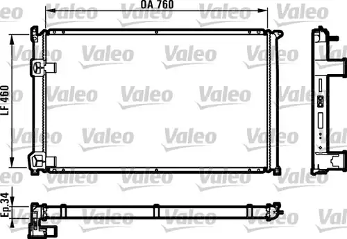 воден радиатор VALEO 732063