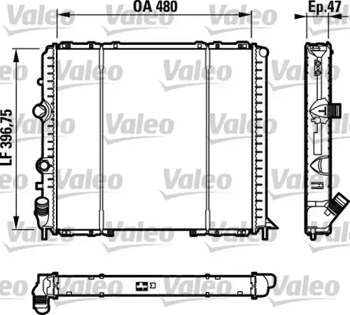 воден радиатор VALEO 732071