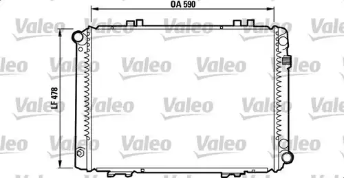 воден радиатор VALEO 732090
