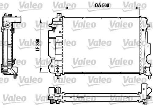 воден радиатор VALEO 732121