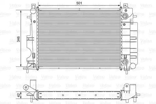 воден радиатор VALEO 732123