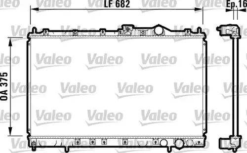 воден радиатор VALEO 732327