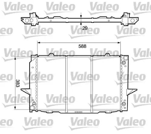 воден радиатор VALEO 732365