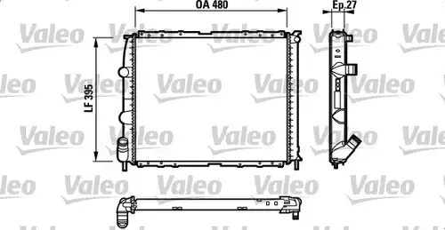 воден радиатор VALEO 732387
