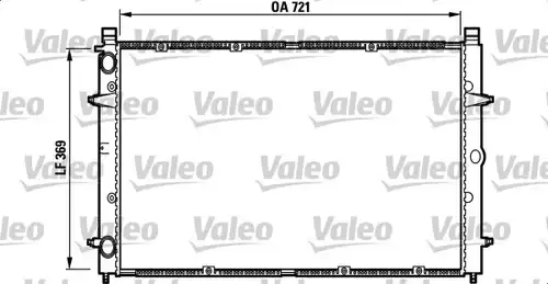 воден радиатор VALEO 732397