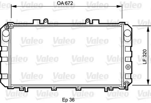 воден радиатор VALEO 732416
