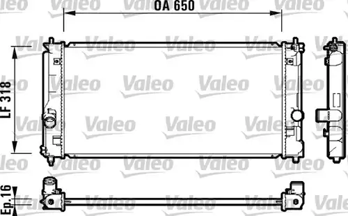 воден радиатор VALEO 732417