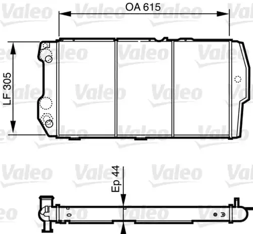 воден радиатор VALEO 732440