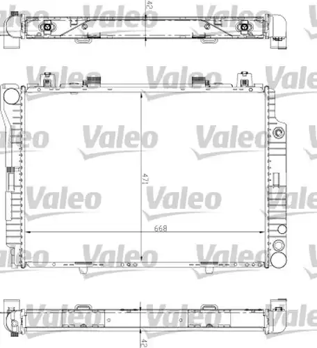 воден радиатор VALEO 732447