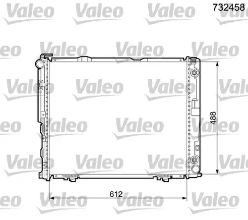 воден радиатор VALEO 732458