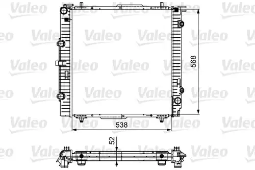 воден радиатор VALEO 732459