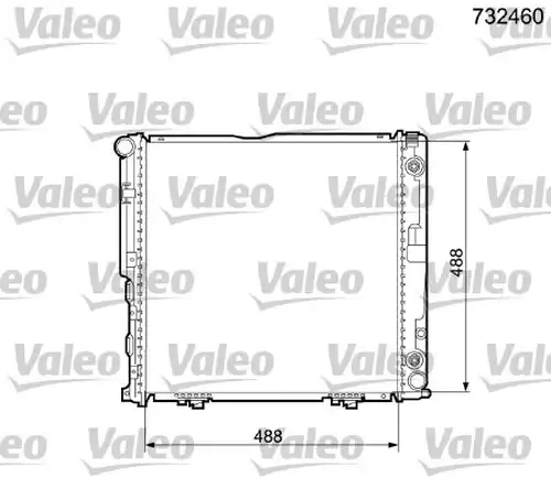 воден радиатор VALEO 732460