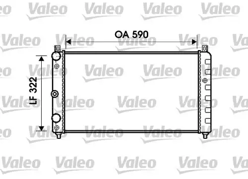 воден радиатор VALEO 732479