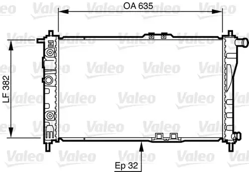 воден радиатор VALEO 732483