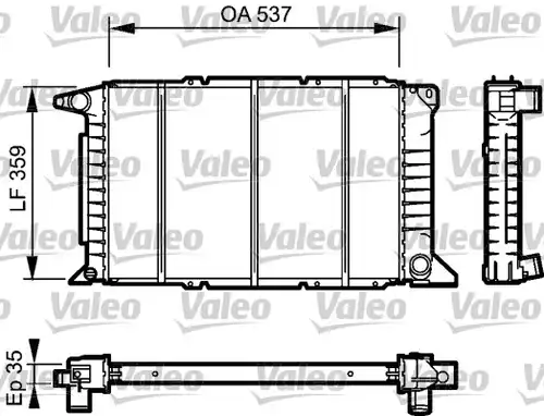 воден радиатор VALEO 732497
