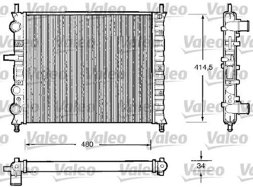 воден радиатор VALEO 732503