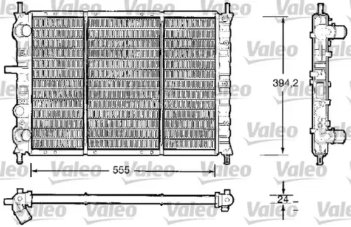 воден радиатор VALEO 732504