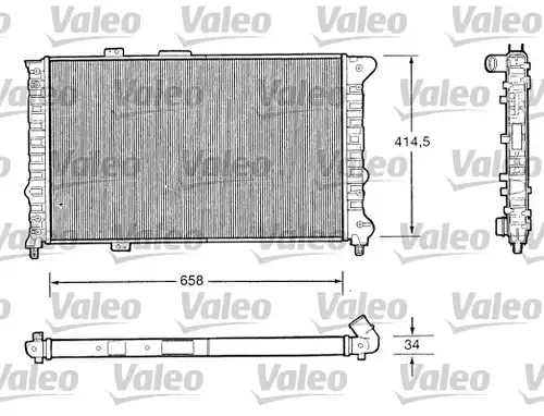 воден радиатор VALEO 732505