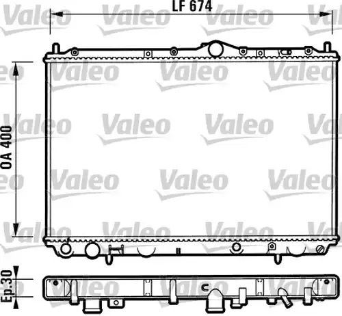 воден радиатор VALEO 732525