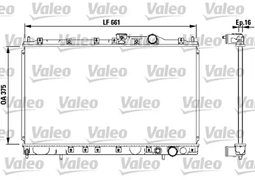 воден радиатор VALEO 732539