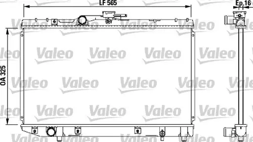 воден радиатор VALEO 732543