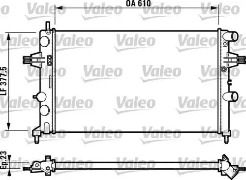 воден радиатор VALEO 732551