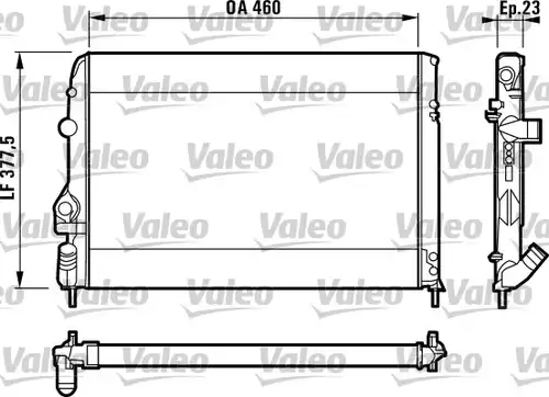 воден радиатор VALEO 732559
