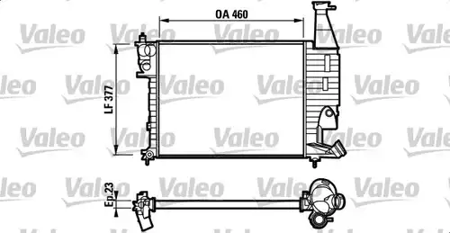 воден радиатор VALEO 732564