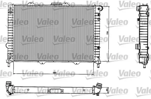 воден радиатор VALEO 732584