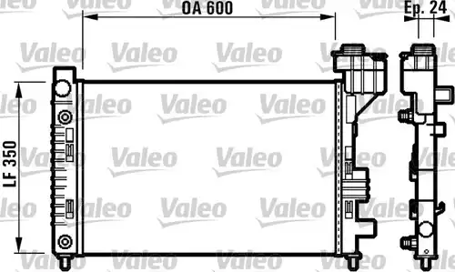 воден радиатор VALEO 732587