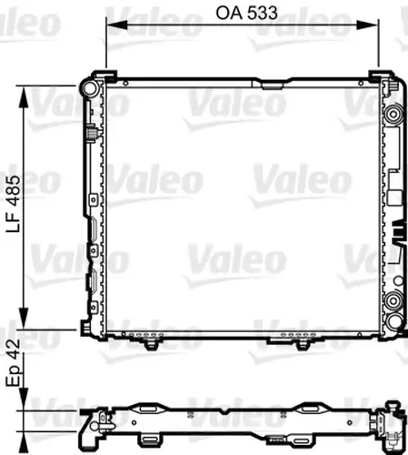 воден радиатор VALEO 732591