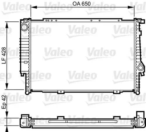 воден радиатор VALEO 732593