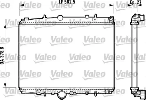 воден радиатор VALEO 732598