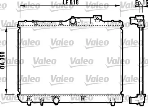 воден радиатор VALEO 732614