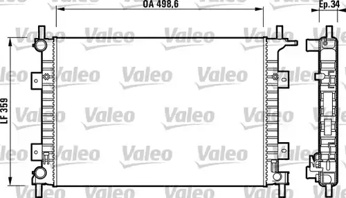 воден радиатор VALEO 732624