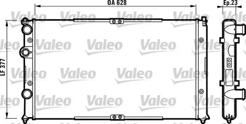 воден радиатор VALEO 732710