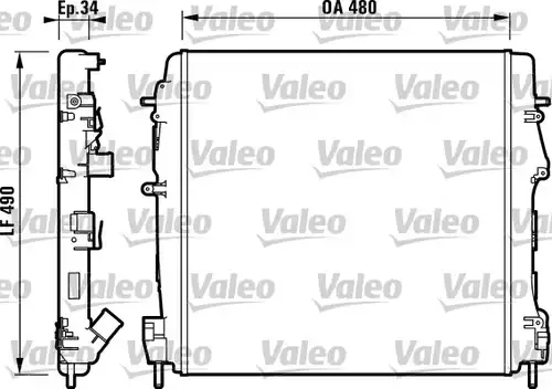 воден радиатор VALEO 732717