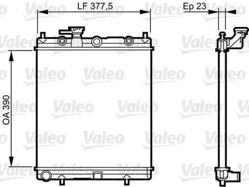воден радиатор VALEO 732718