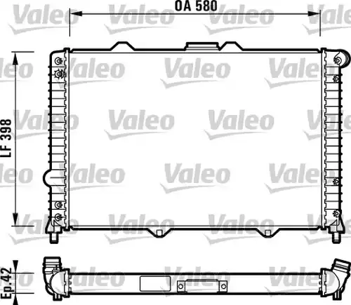 воден радиатор VALEO 732722