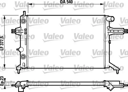 воден радиатор VALEO 732724