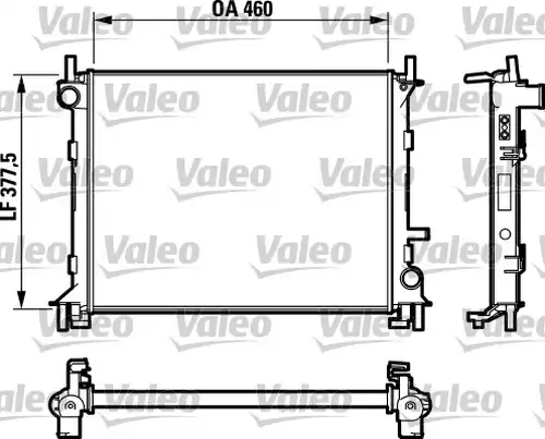 воден радиатор VALEO 732731