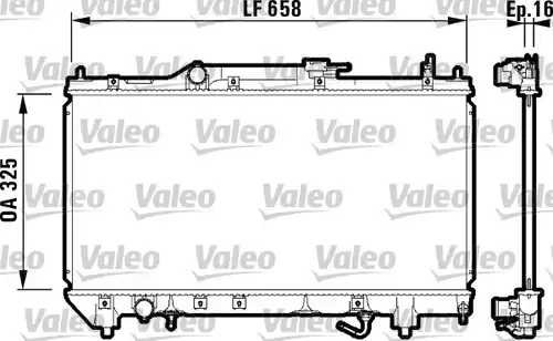 воден радиатор VALEO 732753
