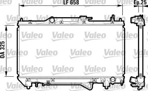 воден радиатор VALEO 732754