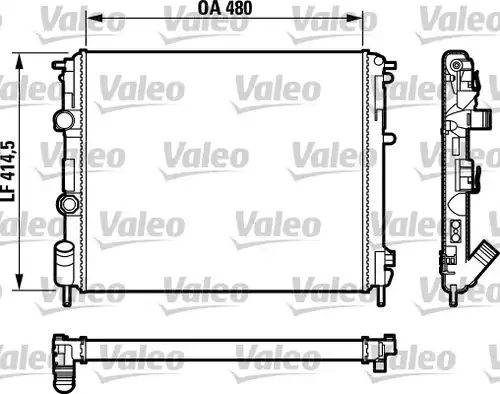 воден радиатор VALEO 732761