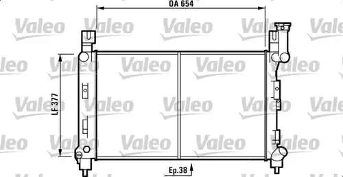 воден радиатор VALEO 732780