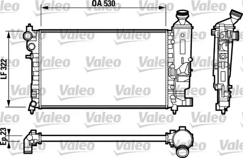 воден радиатор VALEO 732794