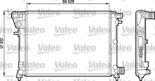 воден радиатор VALEO 732799