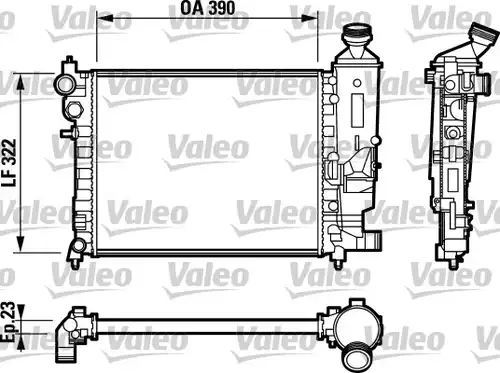 воден радиатор VALEO 732807